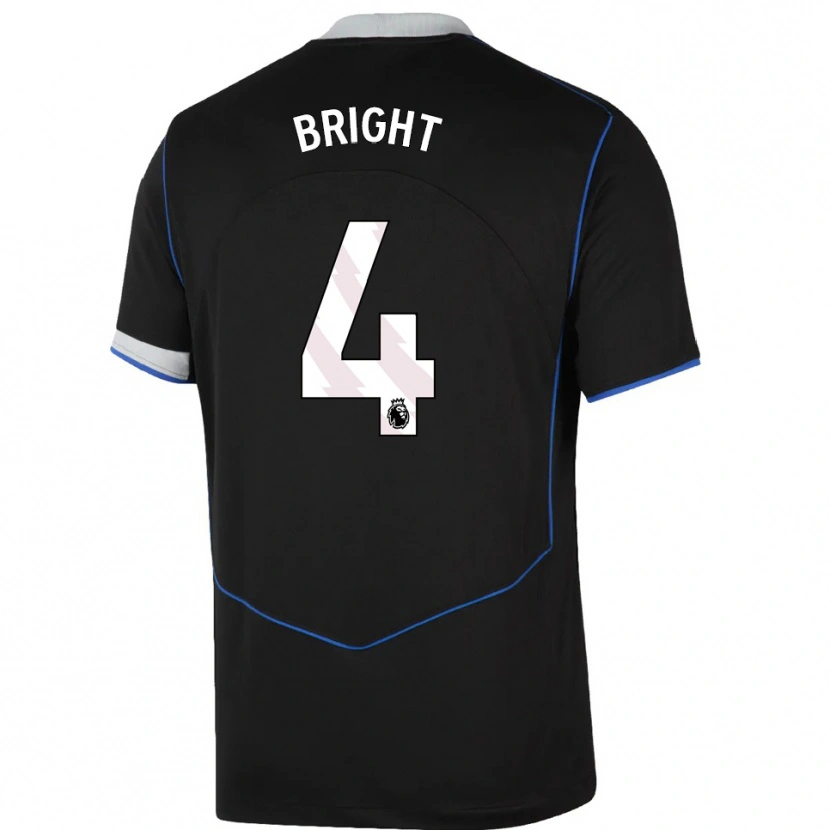Danxen Homem Camisola Millie Bright #4 Preto Azul Prata Terceiro 2025/26 Camisa Brasil
