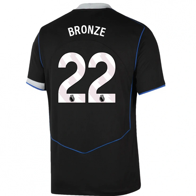 Danxen Homem Camisola Lucy Bronze #22 Preto Azul Prata Terceiro 2025/26 Camisa Brasil