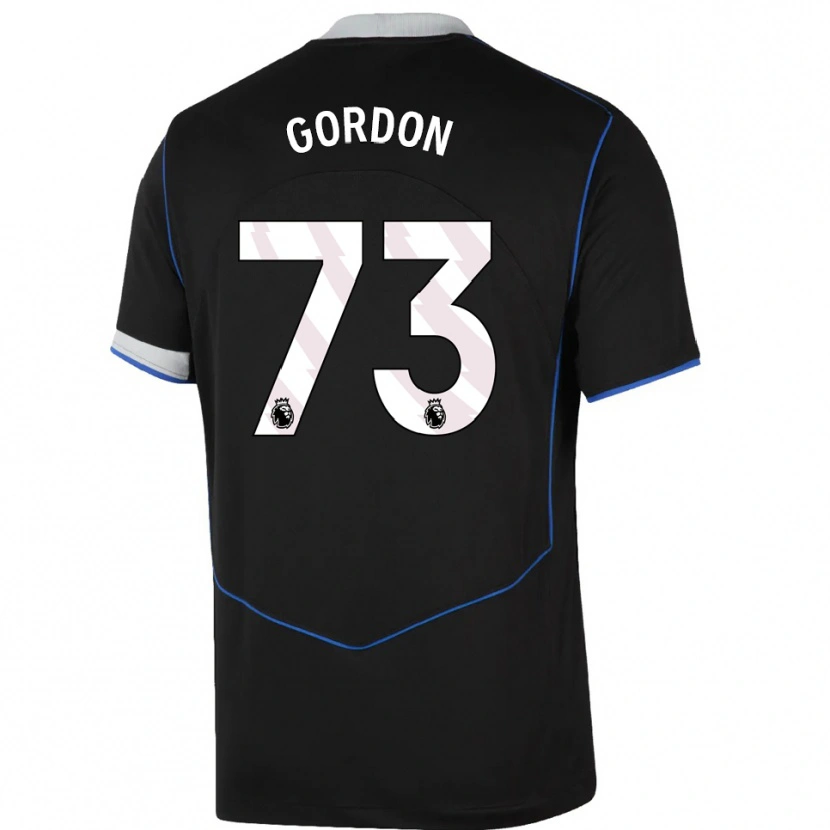 Danxen Homem Camisola Sol Gordon #73 Preto Azul Prata Terceiro 2025/26 Camisa Brasil