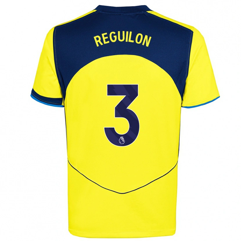 Danxen Homem Camisola Sergio Reguilon #3 Amarelo Marinho Terceiro 2025/26 Camisa Brasil