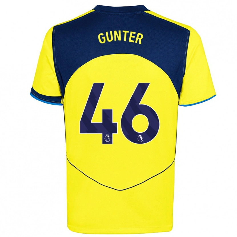 Danxen Homem Camisola Luca Gunter #46 Amarelo Marinho Terceiro 2025/26 Camisa Brasil