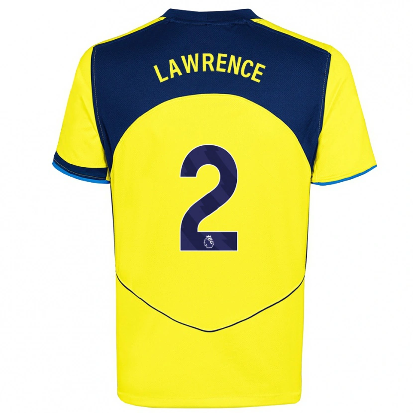 Danxen Homem Camisola Donte Lawrence #2 Amarelo Marinho Terceiro 2025/26 Camisa Brasil