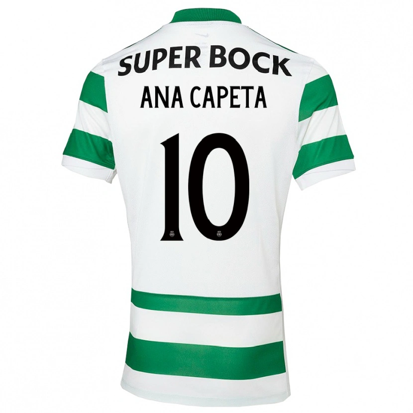 Danxen Mulher Camisola Ana Capeta #10 Verde Branco Principal 2025/26 Camisa Brasil