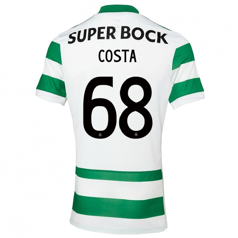 Danxen Mulher Camisola Daniel Costa #68 Verde Branco Principal 2025/26 Camisa Brasil