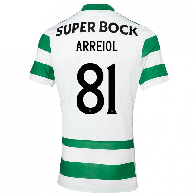 Danxen Mulher Camisola Henrique Arreiol #81 Verde Branco Principal 2025/26 Camisa Brasil