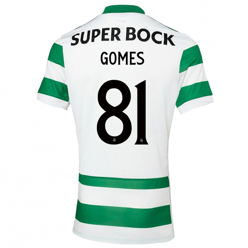 Danxen Mulher Camisola Salvador Gomes #81 Verde Branco Principal 2025/26 Camisa Brasil