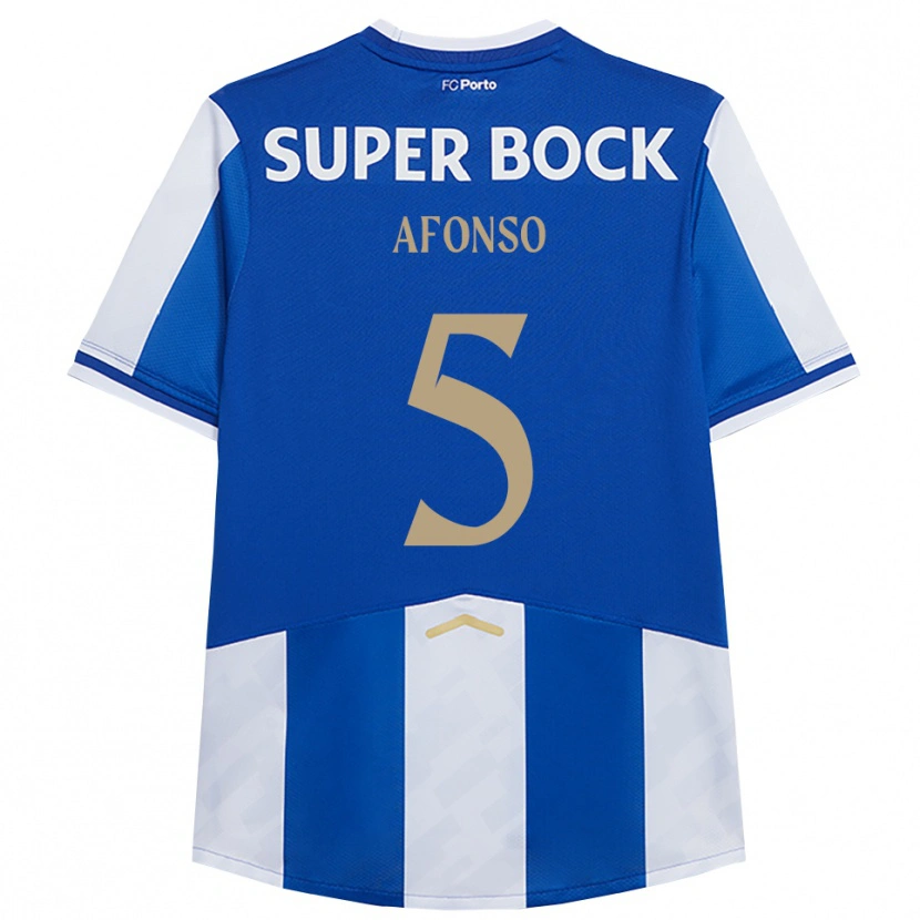 Danxen Mulher Camisola Zé Afonso #5 Azul Branco Principal 2025/26 Camisa Brasil