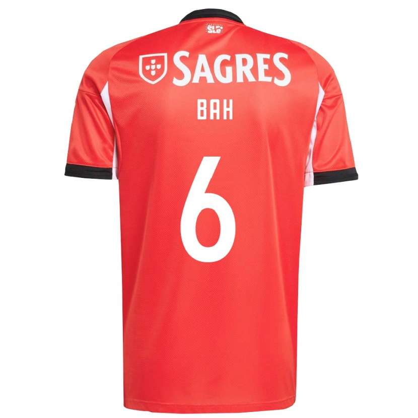 Danxen Mulher Camisola Alexander Bah #6 Vermelho Branco Principal 2025/26 Camisa Brasil