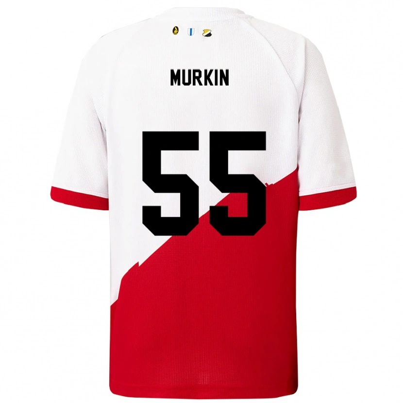 Danxen Mulher Camisola Derry Murkin #55 Branco Vermelho Principal 2025/26 Camisa Brasil