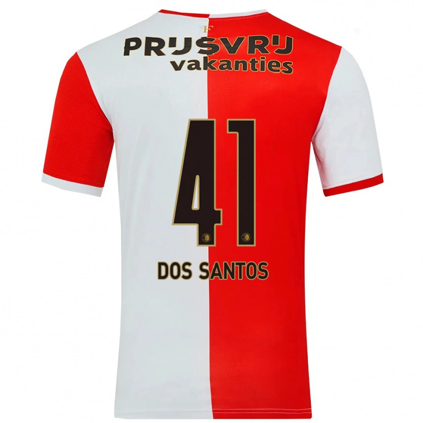 Danxen Mulher Camisola Giuliany Ben-David Dos Santos #41 Vermelho Branco Principal 2025/26 Camisa Brasil