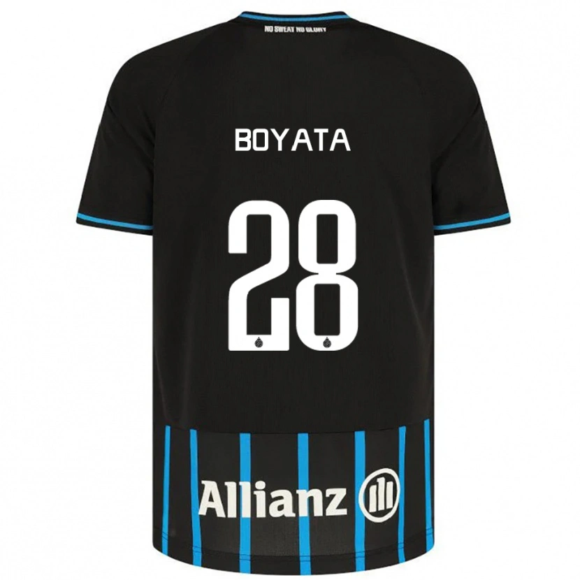 Danxen Mulher Camisola Dedryck Boyata #28 Preto Azul Principal 2025/26 Camisa Brasil