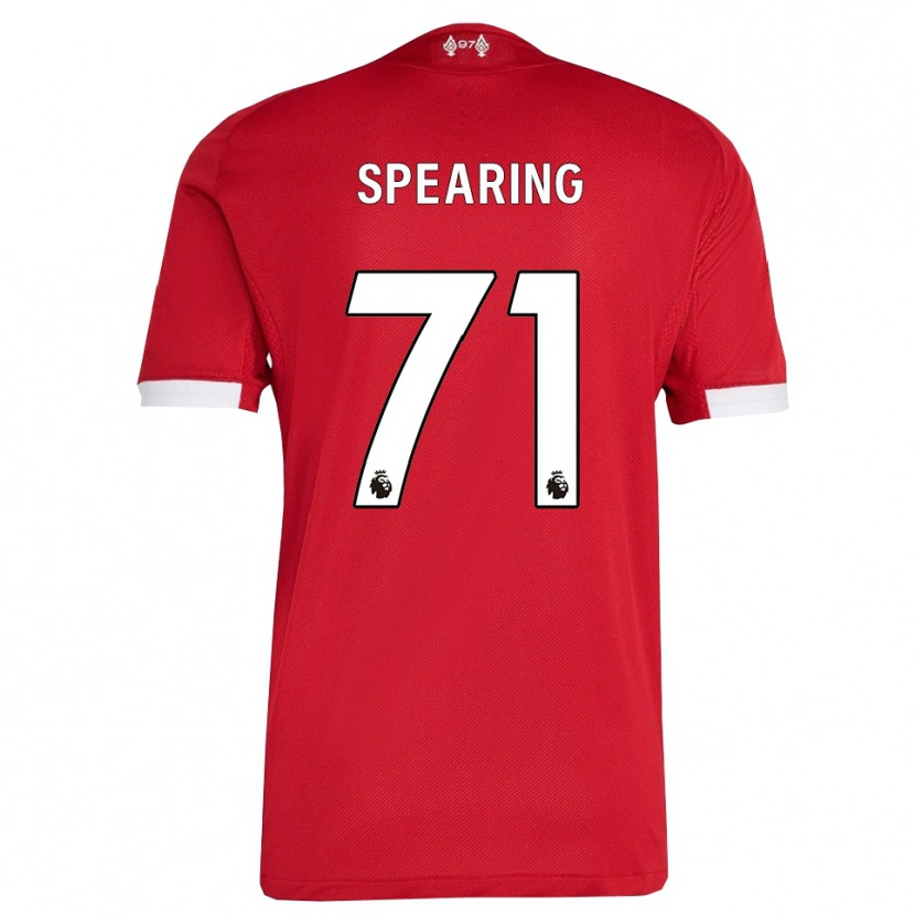 Danxen Mulher Camisola Jay Spearing #71 Vermelho Branco Principal 2025/26 Camisa Brasil
