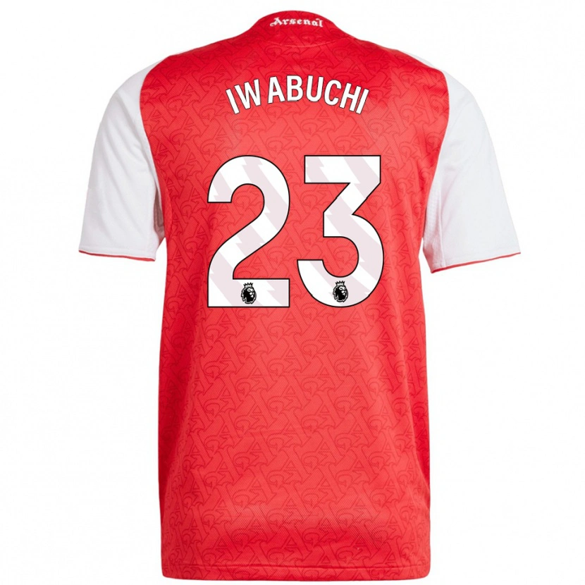 Danxen Mulher Camisola Mana Iwabuchi #23 Vermelho Branco Principal 2025/26 Camisa Brasil