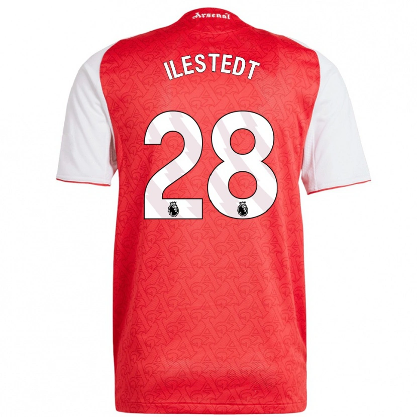 Danxen Mulher Camisola Amanda Ilestedt #28 Vermelho Branco Principal 2025/26 Camisa Brasil