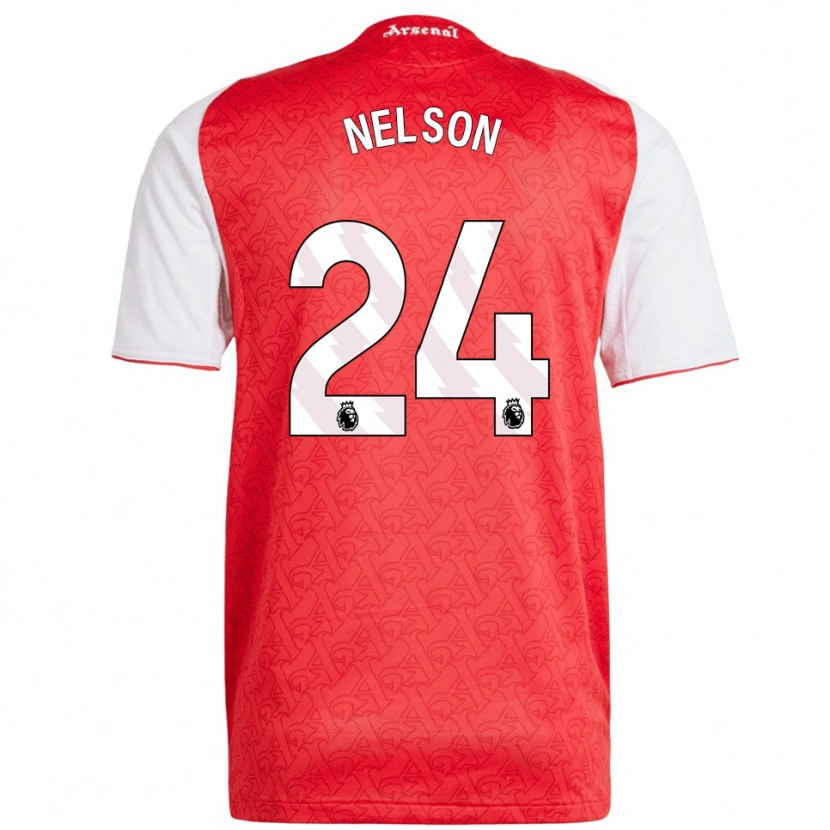 Danxen Mulher Camisola Reiss Nelson #24 Vermelho Branco Principal 2025/26 Camisa Brasil