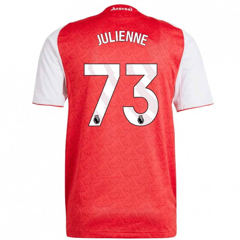 Danxen Mulher Camisola Theo Julienne #73 Vermelho Branco Principal 2025/26 Camisa Brasil