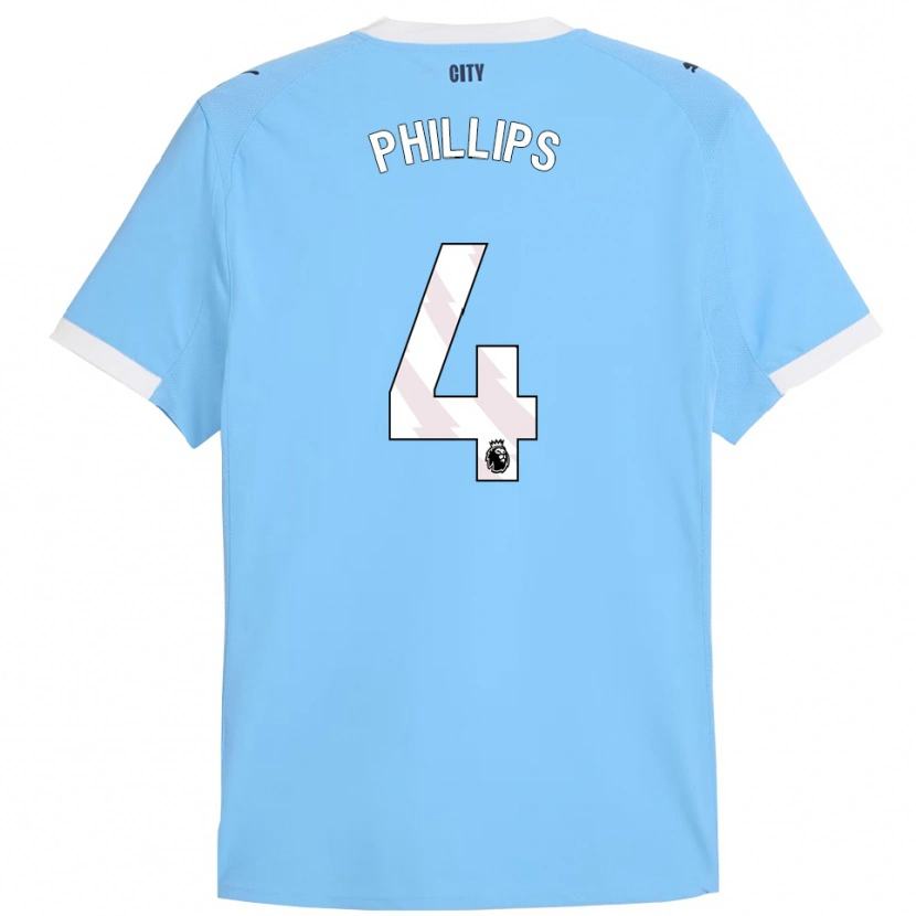 Danxen Mulher Camisola Kalvin Phillips #4 Azul Celeste Branco Principal 2025/26 Camisa Brasil