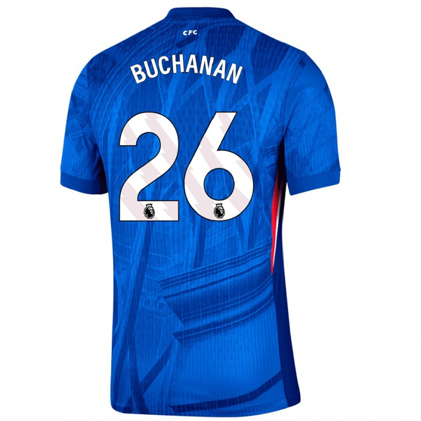 Danxen Mulher Camisola Kadeisha Buchanan #26 Azul Branco Principal 2025/26 Camisa Brasil