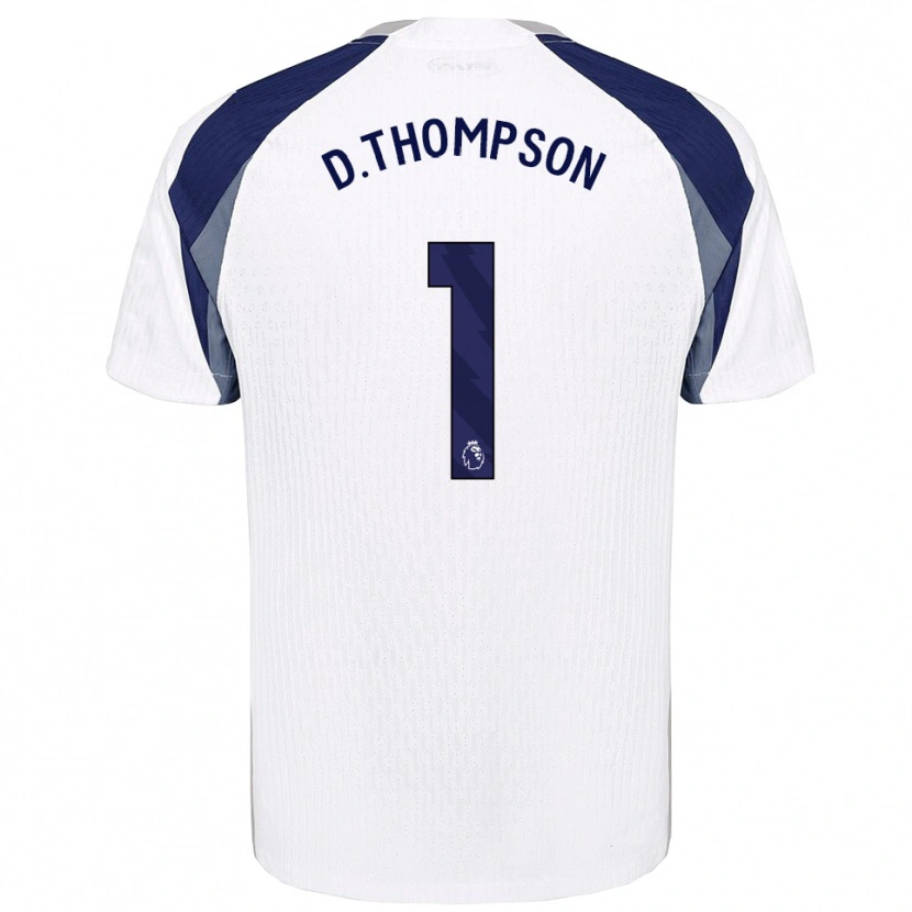 Danxen Mulher Camisola Dylan Thompson #1 Branco Marinho Principal 2025/26 Camisa Brasil