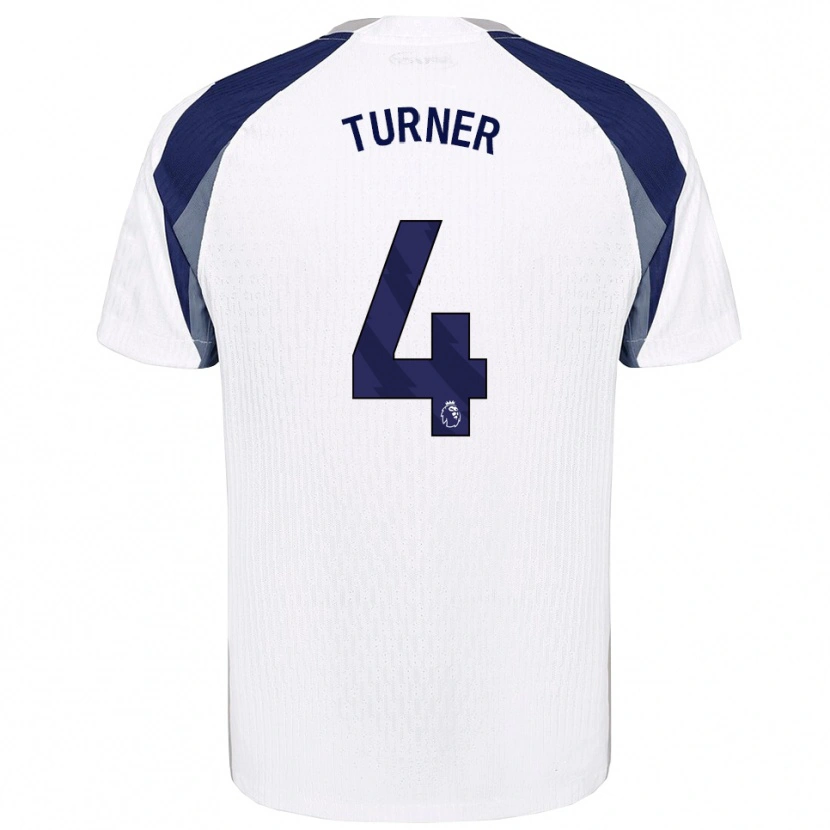 Danxen Mulher Camisola Amy Turner #4 Branco Marinho Principal 2025/26 Camisa Brasil