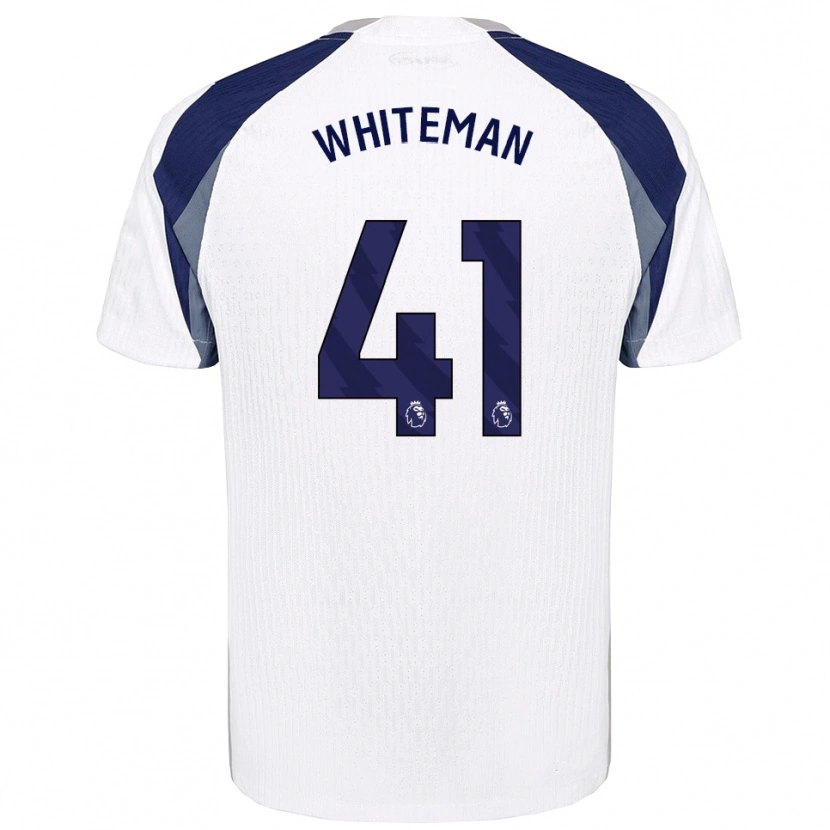 Danxen Mulher Camisola Alfie Whiteman #41 Branco Marinho Principal 2025/26 Camisa Brasil