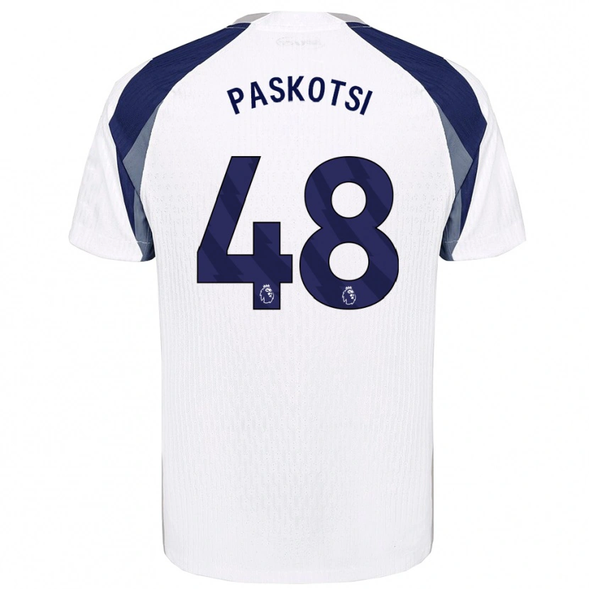 Danxen Mulher Camisola Maksim Paskotsi #48 Branco Marinho Principal 2025/26 Camisa Brasil