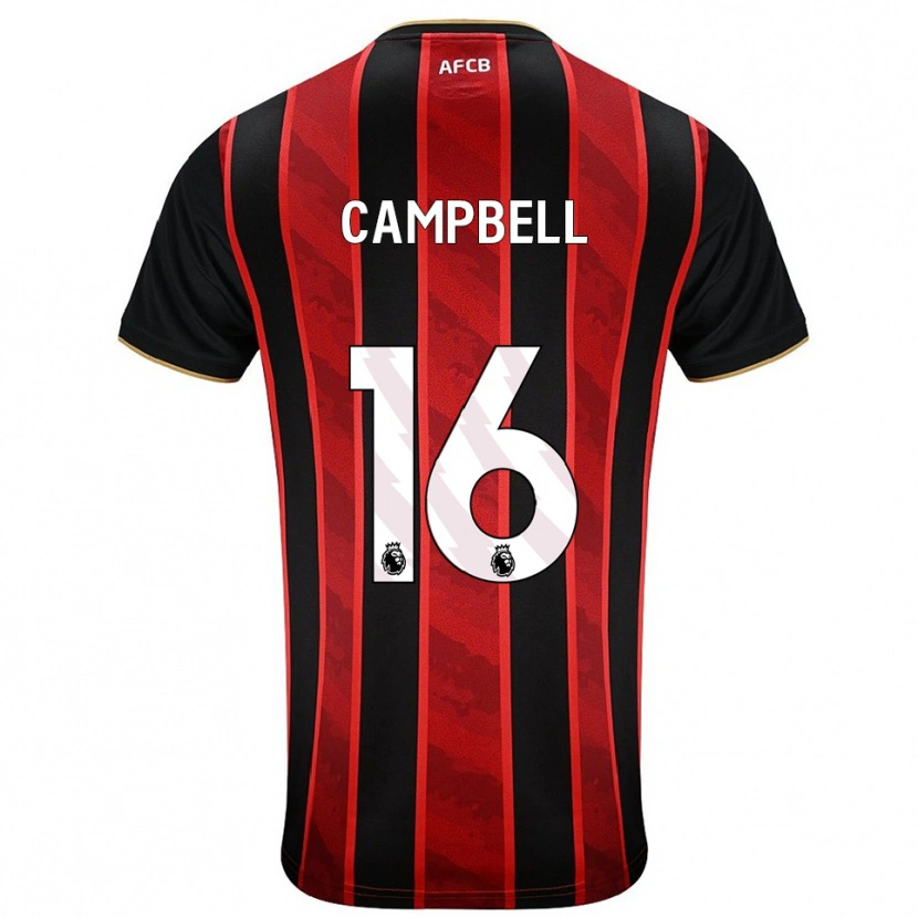 Danxen Mulher Camisola Zhaviah Campbell #16 Vermelho Preto Principal 2025/26 Camisa Brasil