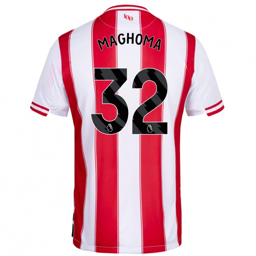 Danxen Mulher Camisola Paris Maghoma #32 Vermelho Branco Principal 2025/26 Camisa Brasil