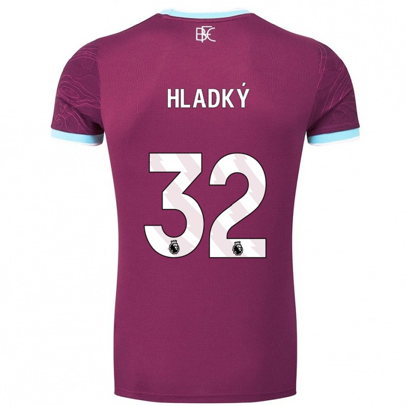 Danxen Mulher Camisola Vaclav Hladky #32 Borgonha Azul Celeste Principal 2025/26 Camisa Brasil