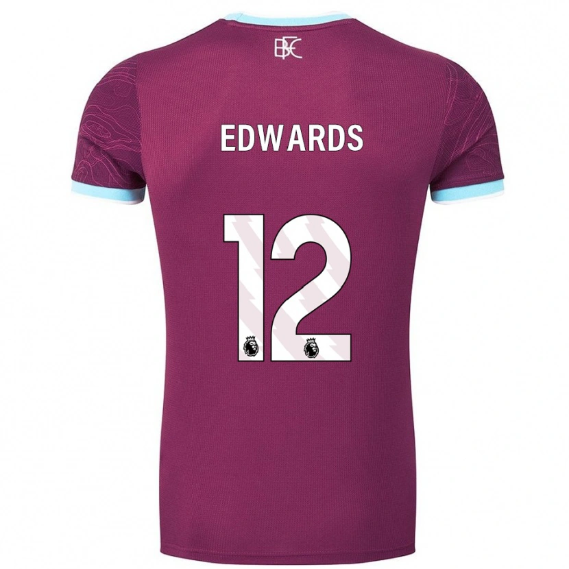 Danxen Mulher Camisola Connor Edwards #12 Borgonha Azul Celeste Principal 2025/26 Camisa Brasil