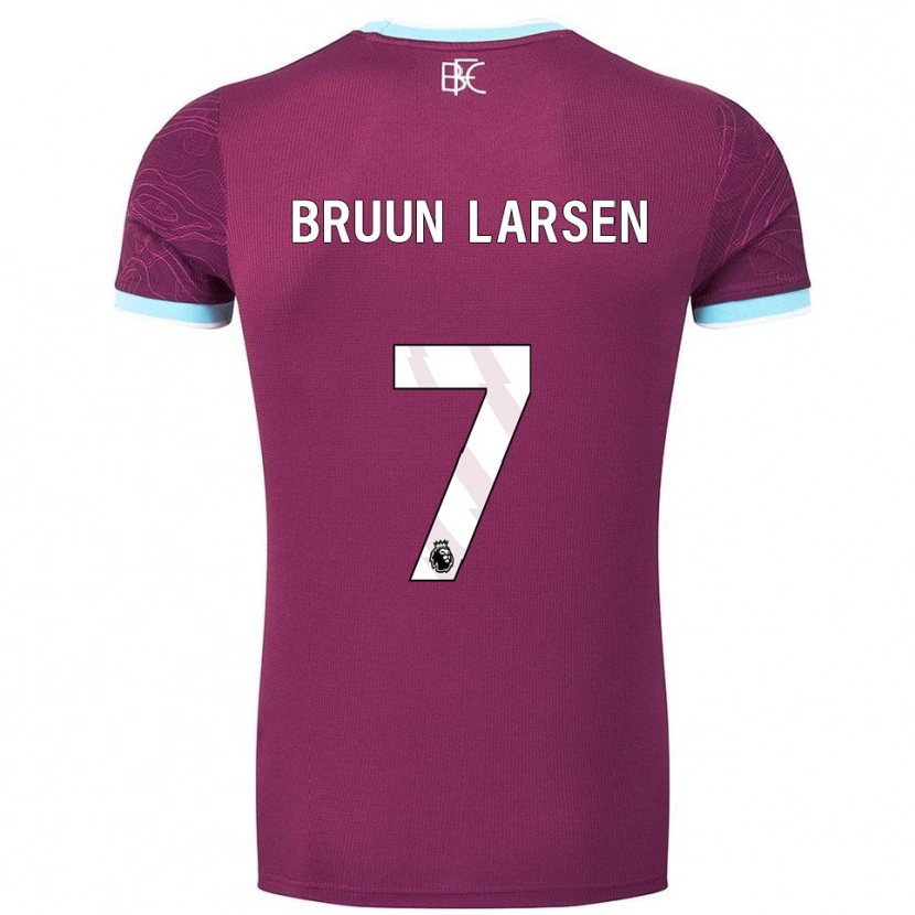Danxen Mulher Camisola Jacob Bruun Larsen #7 Borgonha Azul Celeste Principal 2025/26 Camisa Brasil