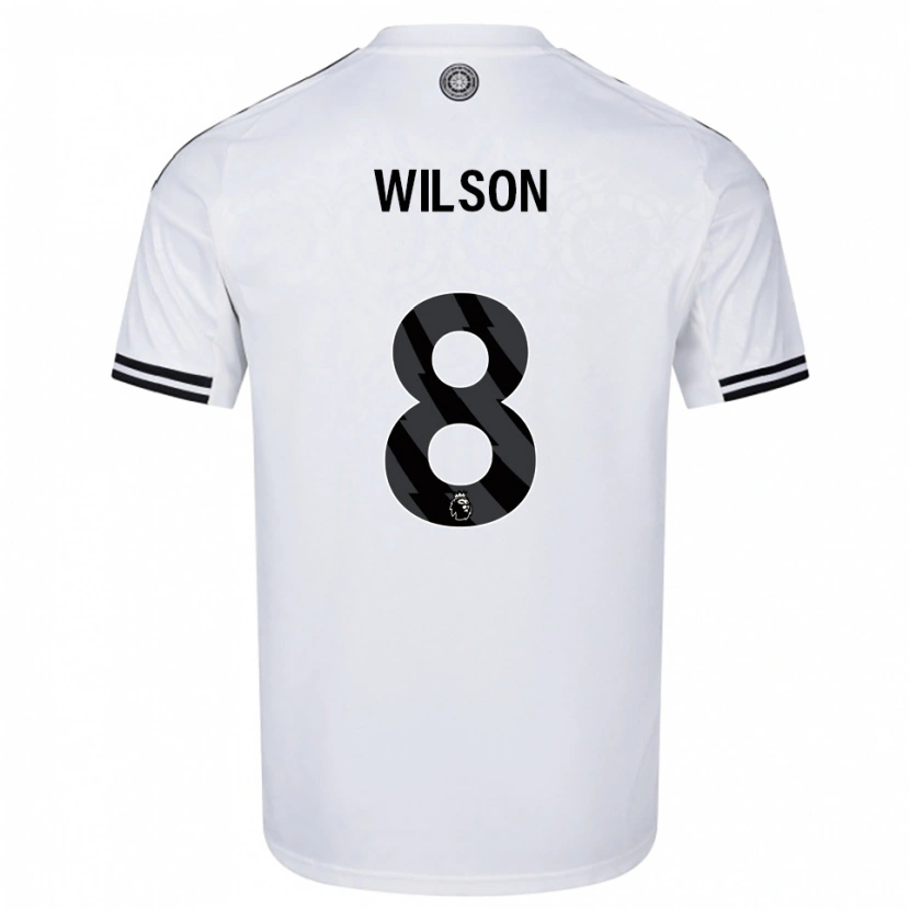 Danxen Mulher Camisola Harry Wilson #8 Branco Preto Principal 2025/26 Camisa Brasil