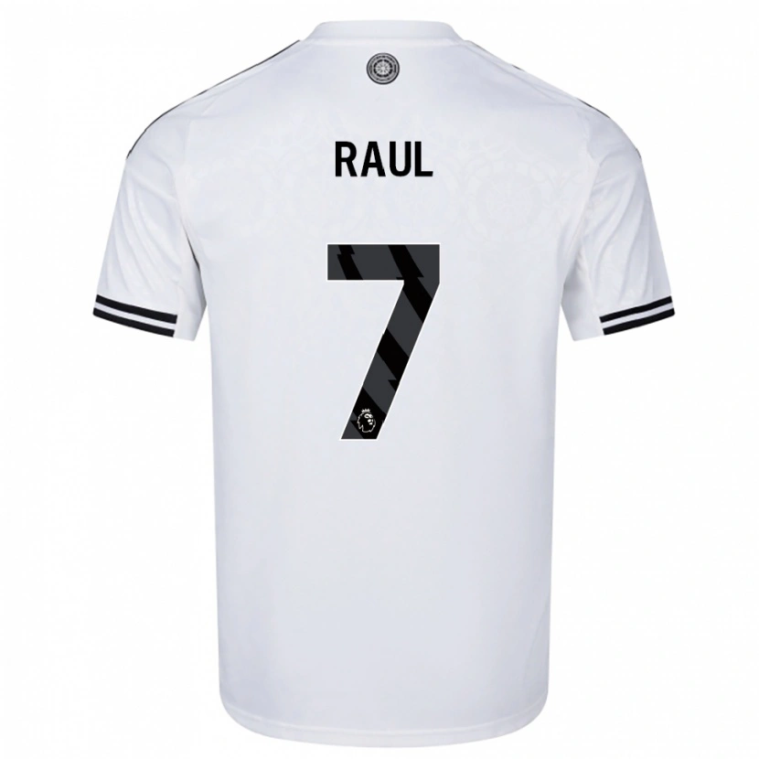 Danxen Mulher Camisola Raúl Jiménez #7 Branco Preto Principal 2025/26 Camisa Brasil