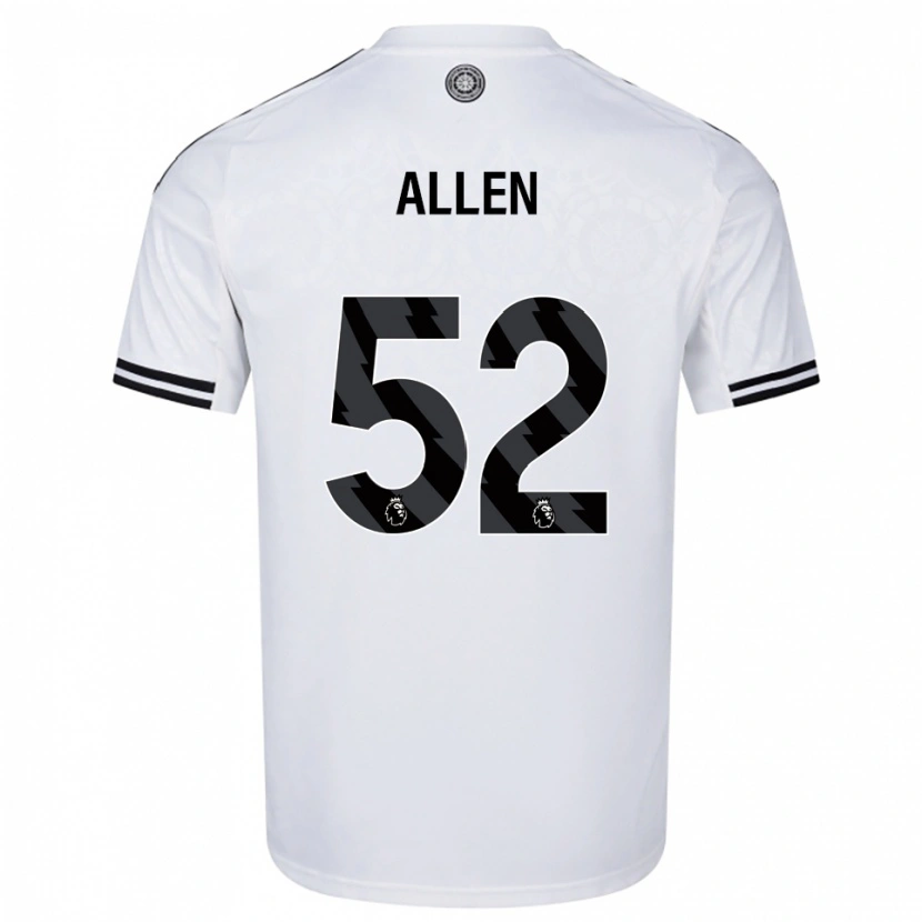 Danxen Mulher Camisola Michael Allen #52 Branco Preto Principal 2025/26 Camisa Brasil