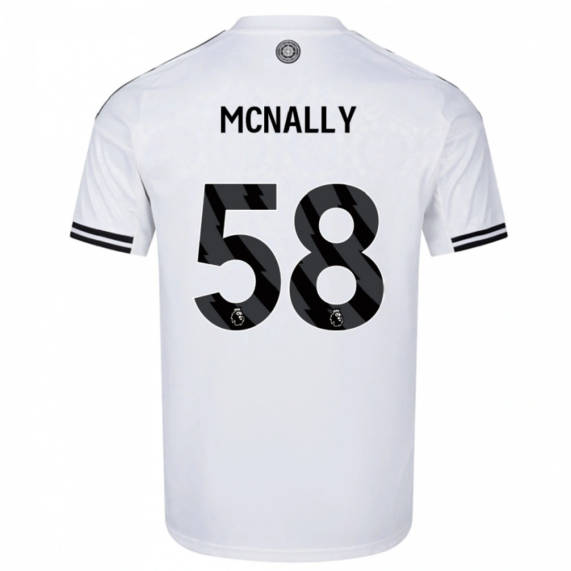 Danxen Mulher Camisola Alfie Mcnally #58 Branco Preto Principal 2025/26 Camisa Brasil
