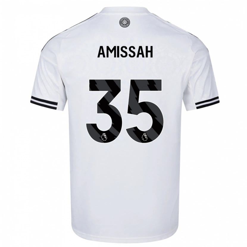 Danxen Mulher Camisola Sam Amissah #35 Branco Preto Principal 2025/26 Camisa Brasil
