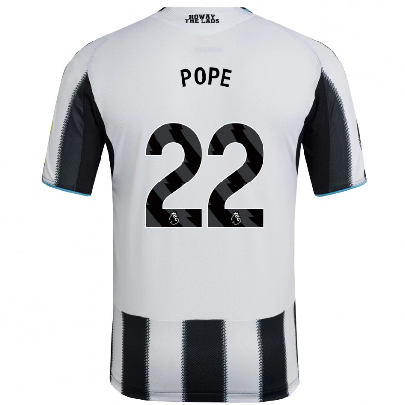 Danxen Mulher Camisola Nick Pope #22 Preto Branco Principal 2025/26 Camisa Brasil