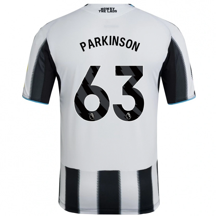 Danxen Mulher Camisola Ben Parkinson #63 Preto Branco Principal 2025/26 Camisa Brasil