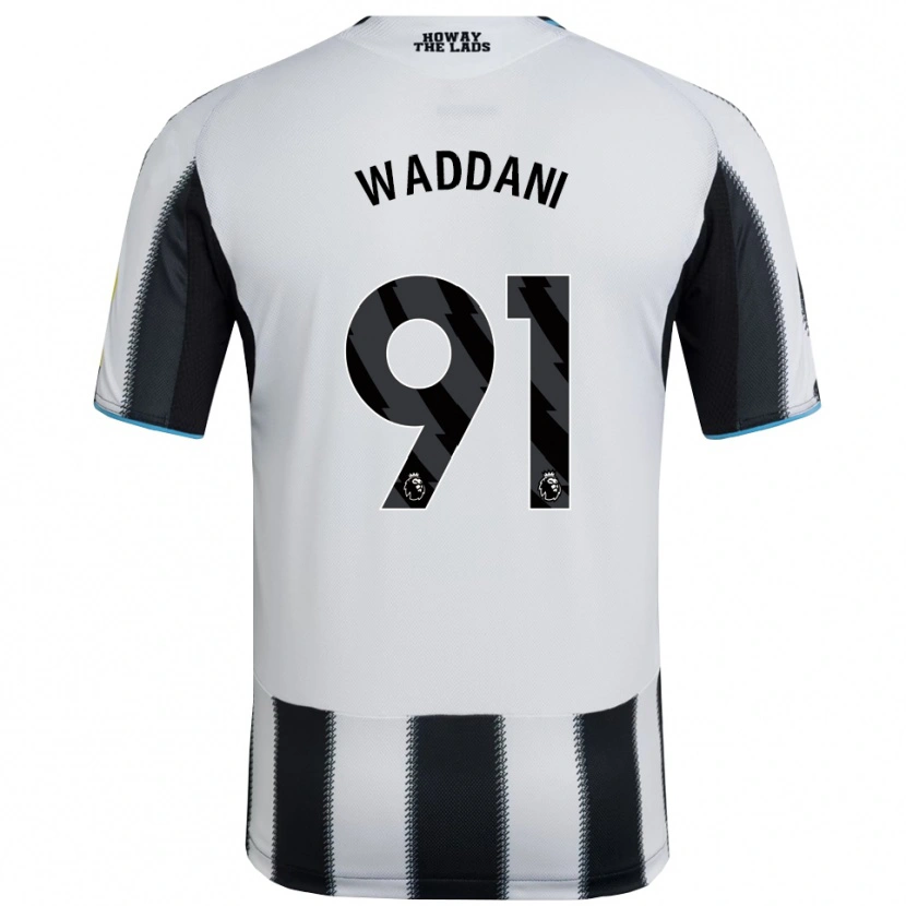 Danxen Mulher Camisola Mohamed Waddani #91 Preto Branco Principal 2025/26 Camisa Brasil