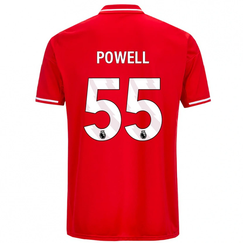 Danxen Mulher Camisola Josh Powell #55 Vermelho Branco Principal 2025/26 Camisa Brasil
