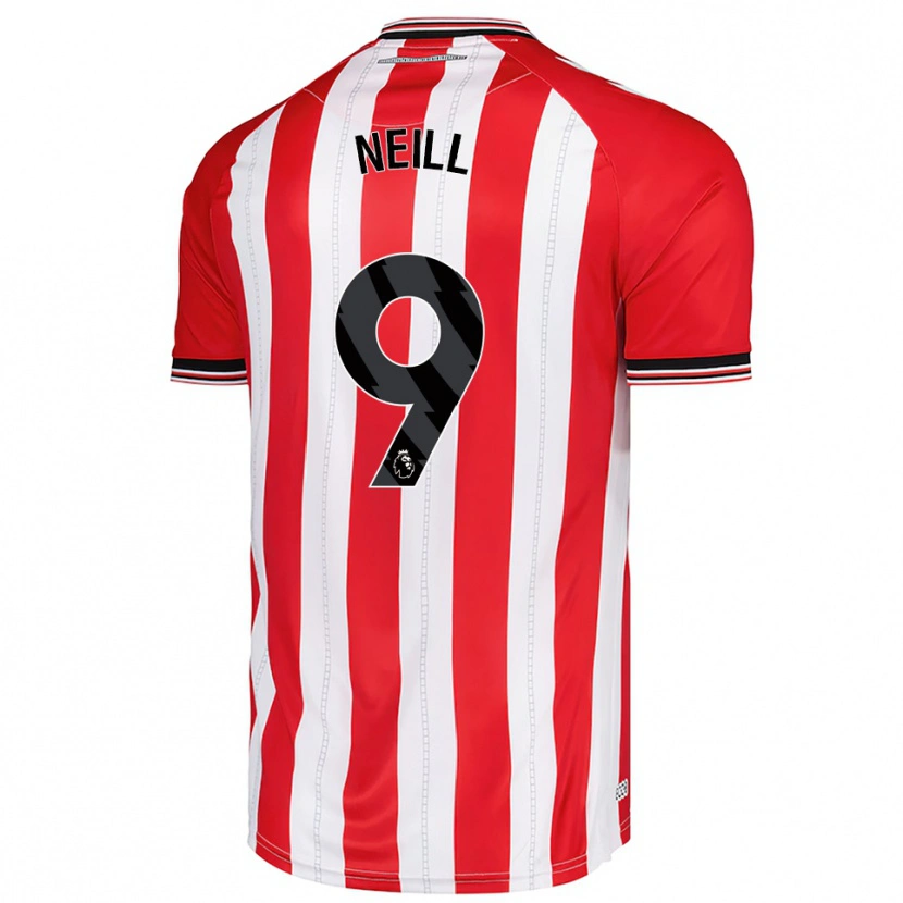 Danxen Mulher Camisola Marcus Neill #9 Vermelho Branco Principal 2025/26 Camisa Brasil