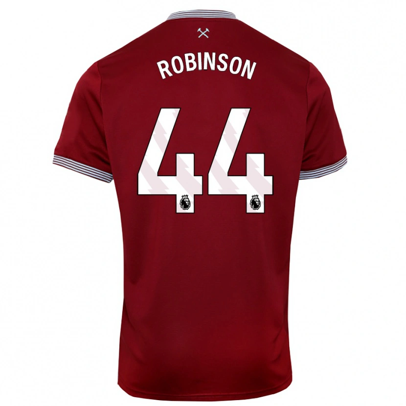 Danxen Mulher Camisola Junior Robinson #44 Borgonha Branco Principal 2025/26 Camisa Brasil