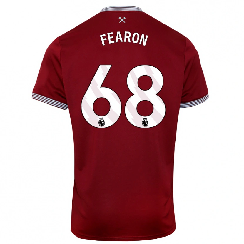 Danxen Mulher Camisola Preston Fearon #68 Borgonha Branco Principal 2025/26 Camisa Brasil