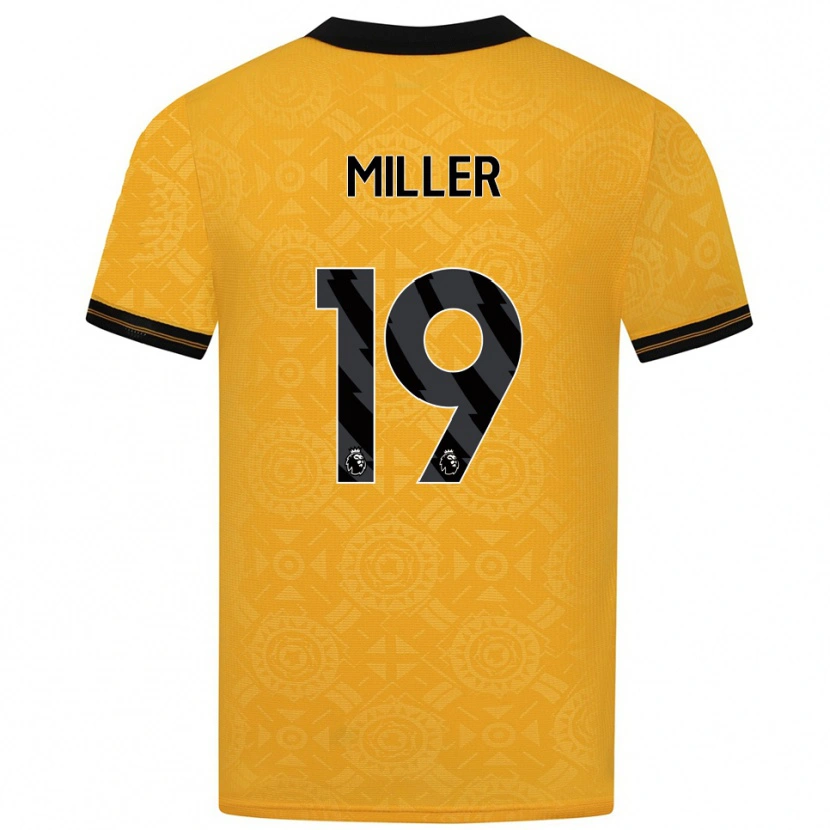 Danxen Mulher Camisola Ali Miller #19 Amarelo Preto Principal 2025/26 Camisa Brasil