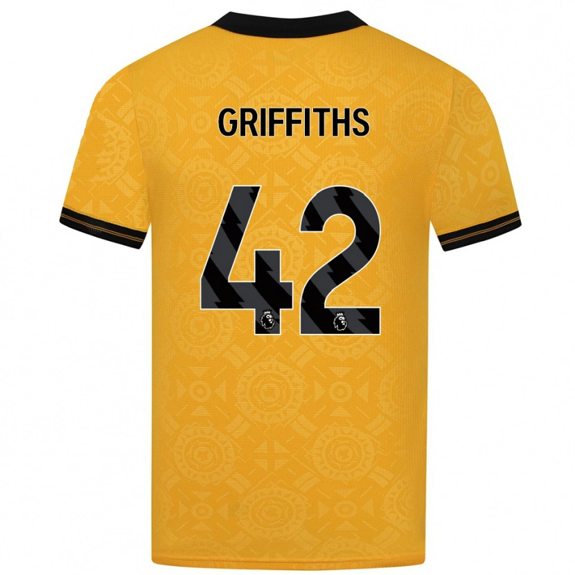 Danxen Mulher Camisola Harvey Griffiths #42 Amarelo Preto Principal 2025/26 Camisa Brasil