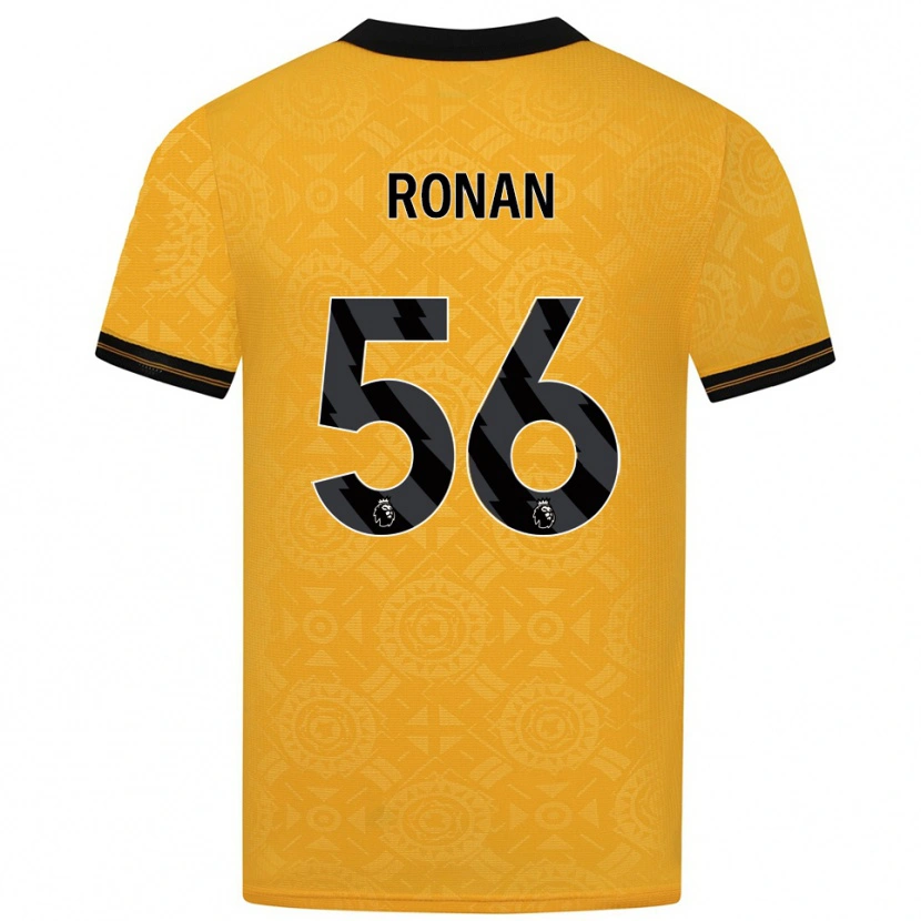 Danxen Mulher Camisola Connor Ronan #56 Amarelo Preto Principal 2025/26 Camisa Brasil