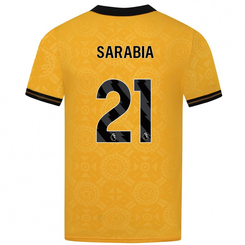 Danxen Mulher Camisola Pablo Sarabia #21 Amarelo Preto Principal 2025/26 Camisa Brasil