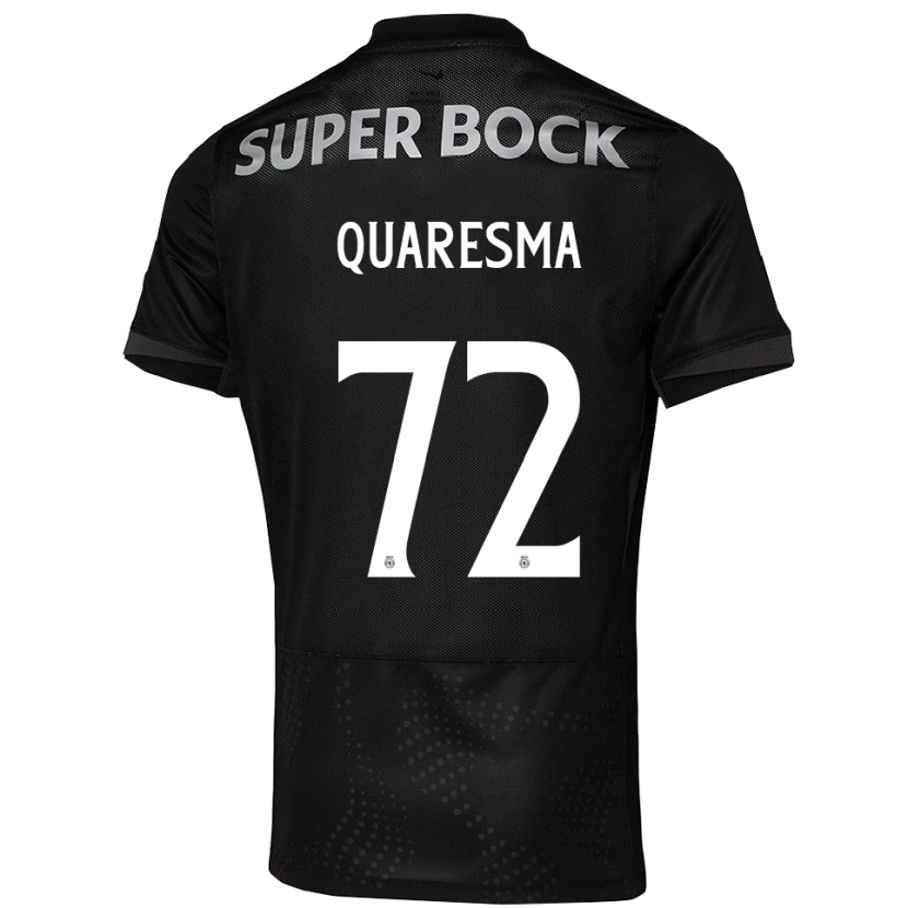 Danxen Mulher Camisola Eduardo Quaresma #72 Preto Branco Alternativa 2025/26 Camisa Brasil