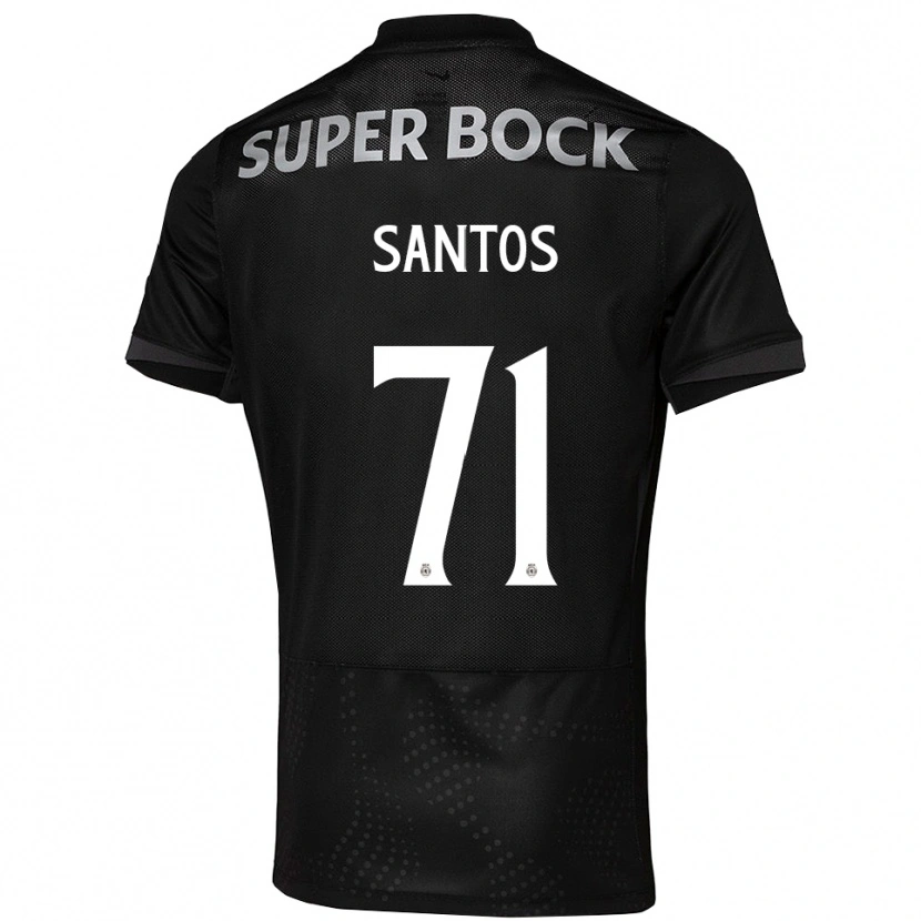 Danxen Mulher Camisola Denilson Santos #71 Preto Branco Alternativa 2025/26 Camisa Brasil