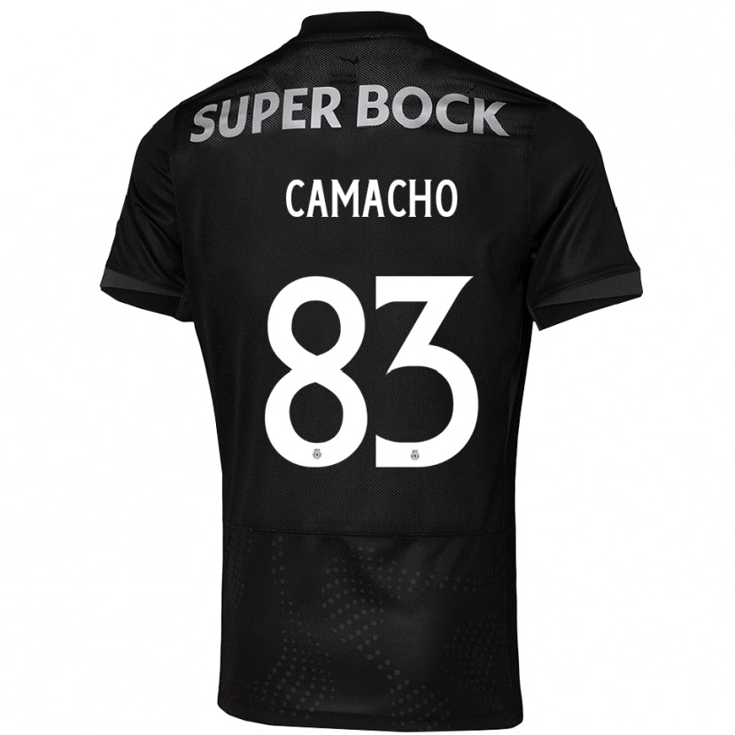 Danxen Mulher Camisola Rafael Camacho #83 Preto Branco Alternativa 2025/26 Camisa Brasil